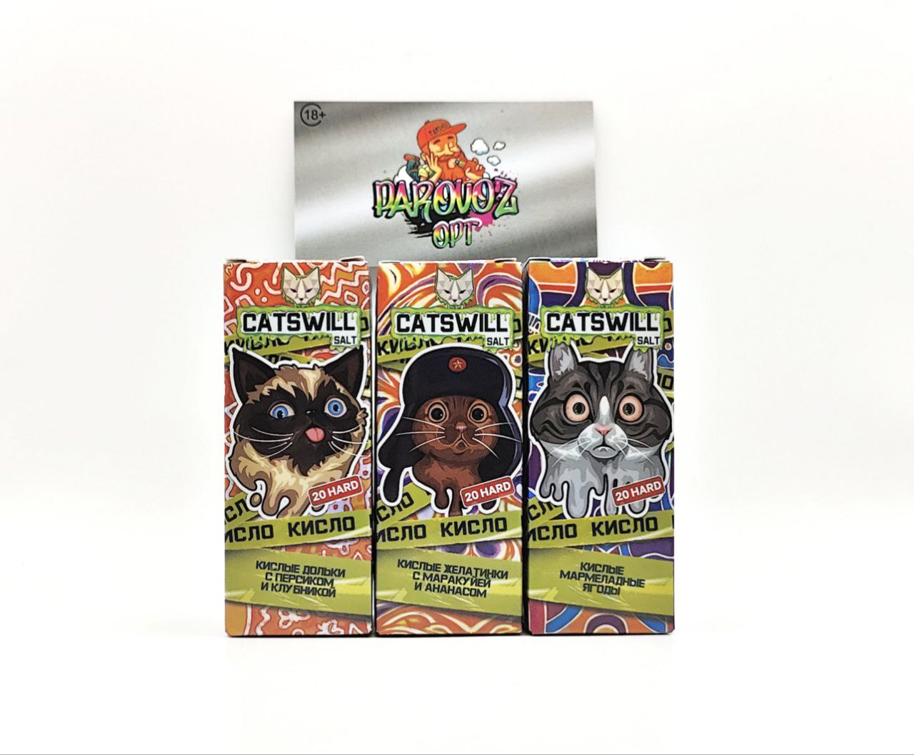 CATSWILL SOUR - Кислые Дольки С Персиком И Клубникой