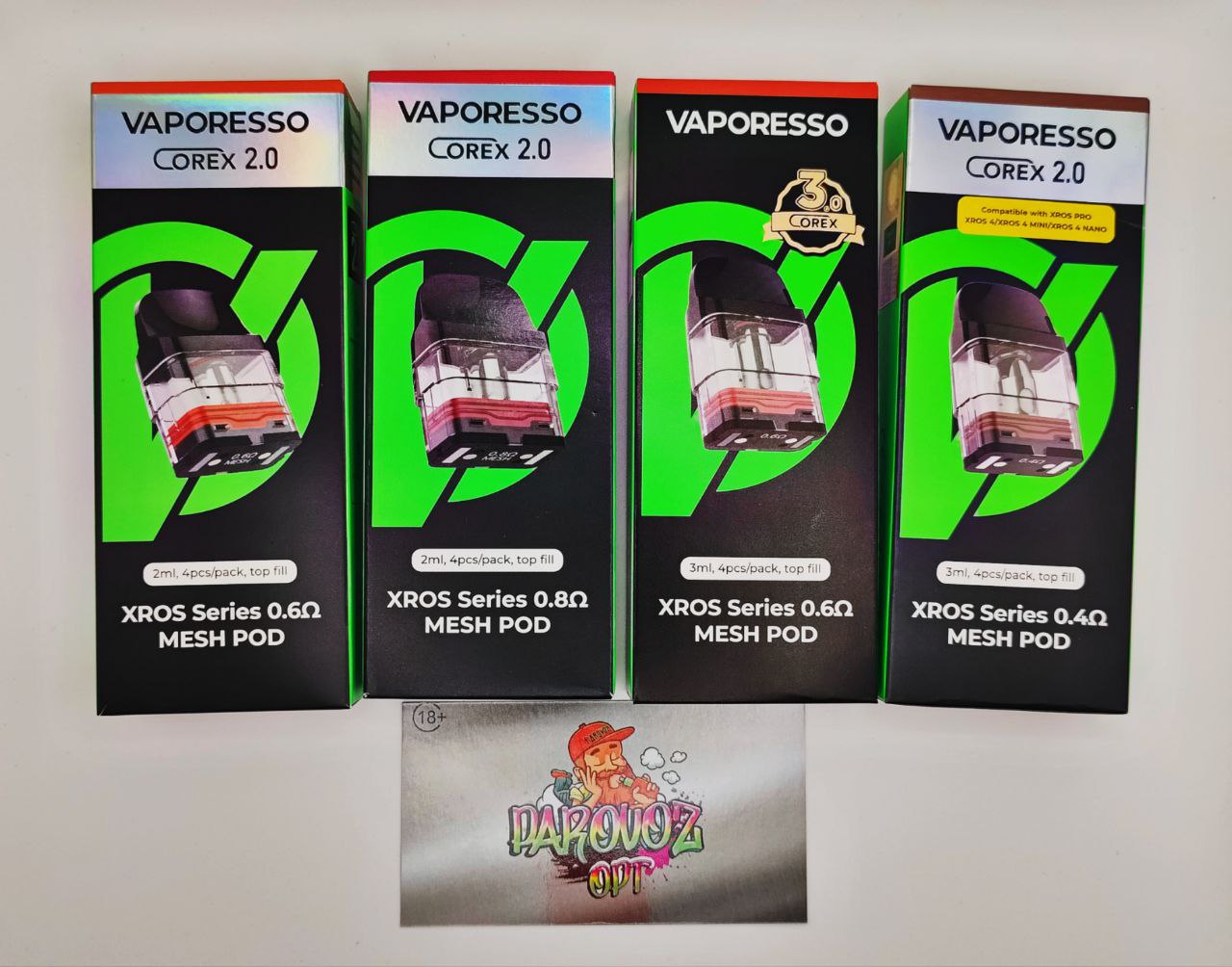 Картридж Vaporesso XROS 3ml, 0.8 Ohm Corex 2.0